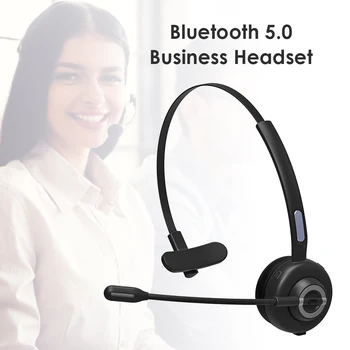 

Mono Bluetooth Handsfree Headset for Computer Tablets Smartphone Noise Cancelling Wireless Earphone with Microphone