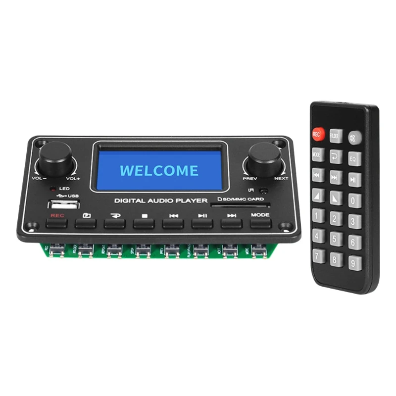

9-12V MP3 плеер декодер доска модуль усилитель беспроводной bluetooth-связи TF FM радио USB аудио DIY Динамик комплект T84C