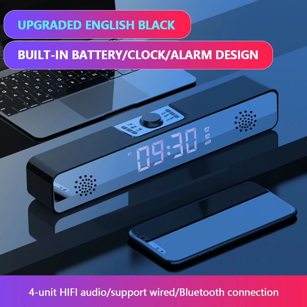 

2020 Computer Desktop Speaker Subwoofer Home Overweight Notebook Usb Wireless Bluetooth Speaker Mini High-quality Audio