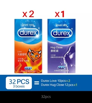 Genuine Durex Condoms for Men Ultra Thin Penis Cock Sleeve Natural Latex Lubricated Condom Adults Intimate Sex Toys Products