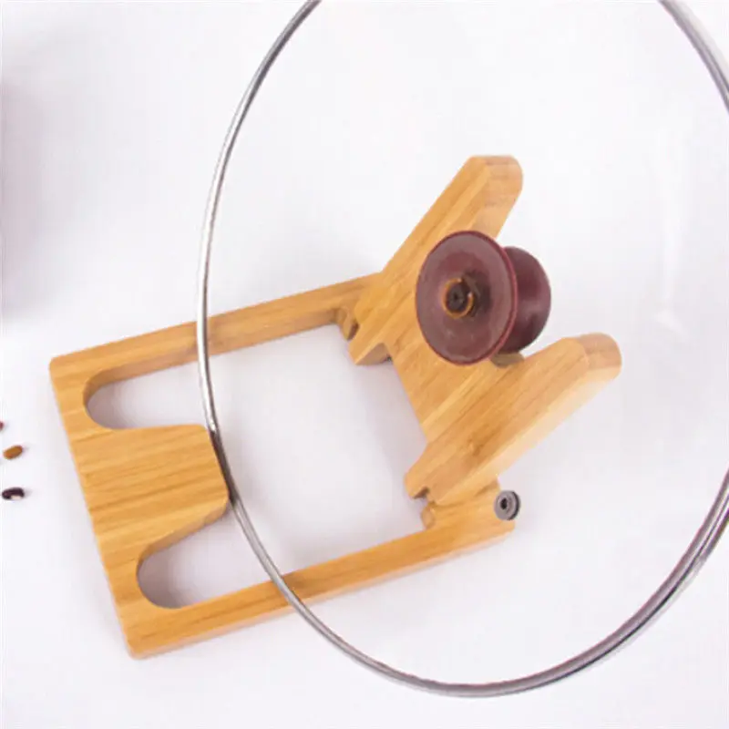 Wooden Shelf Turret Lid Rack Kitchen Supplies Creative Pot Rack Chopping Block Cutting Board Rack Accessories