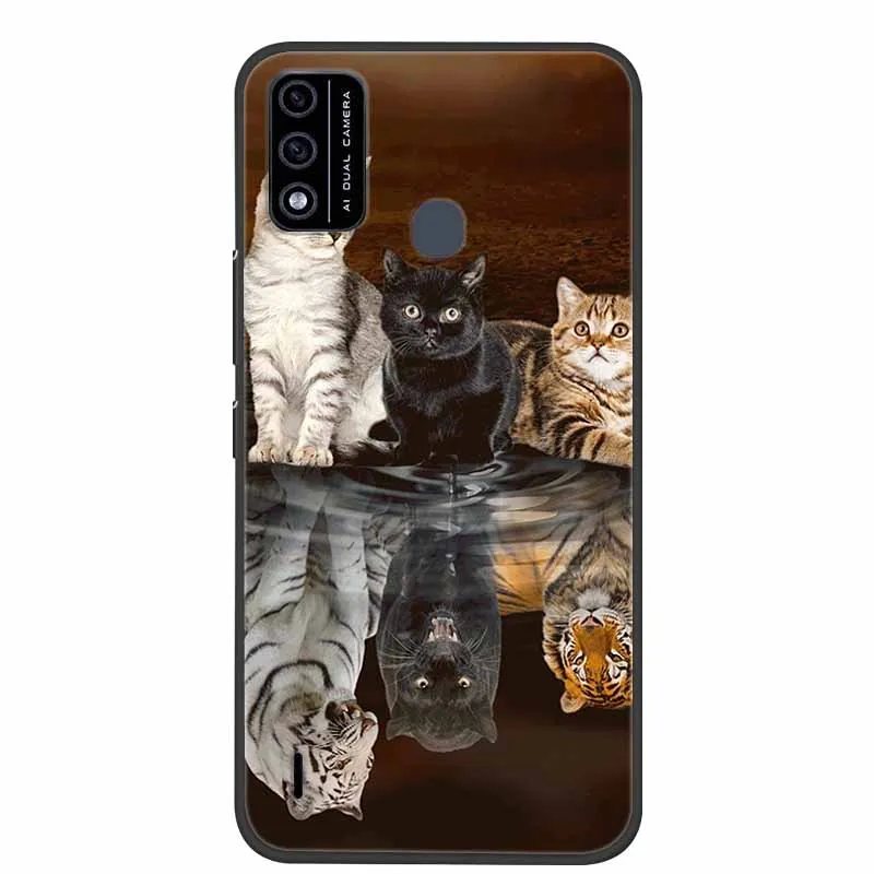 For Itel A48 Case Soft Silicone Cool Cartoon Case For Itel A48 Back Cover for ITEL A 48 Cases Fashion TPU Phone Fundas New Capa phone pouch for running Cases & Covers