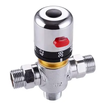 

1/2inch 3 Holes Thermostatic Mixing Valve Temperature Control for Water Heater Brass thread temperature control regulating valve