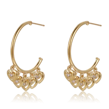 

Fahmi 2020 New Popular 100% 925 Sterling Silver Gold Earrings1-3 High Quality Original Jewellery For Women Party Wedding Gift