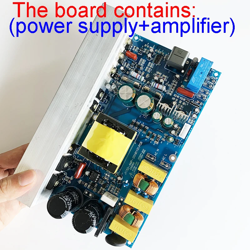 1KW AMP 1000W Amplifier IRS2092 Mono Channel Class D High Power Digital Amplifier With Switch Power Supply H210