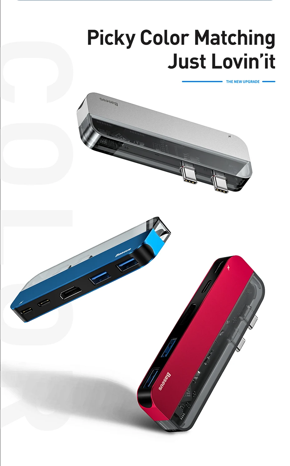 Baseus переходник USB 3,0 концентратор Тип C концентратор Порты и разъёмы HDMI SD/TF док-станции для microsoft Surface Pro 4/5/6 usb-разветвитель компьютерные аксессуары usb концентратор разветвитель usb