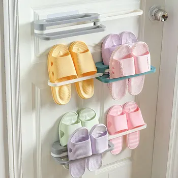 

Fold Shoe Rack Slipper Rack No Hole Drain Stand Vertical Folding Convenient Splicing