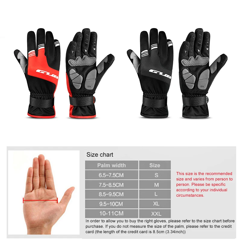 Winter riding gloves windproof fabric plus velvet warm motorcycle gloves XXL code men's winter accessories men's gift