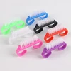 10Pcs Plastic Nail Cleaning Brush Soft Remover Dust Cleaner Acrylic Small Angle Colorful Brushes For Nail Manicure Tools 2
