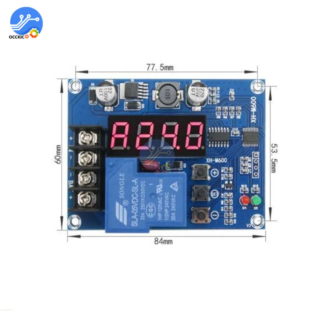 XH-M600 6-60V хранения литиевой Батарея защита зарядных устройств доска светодиодный цифровой Дисплей защита от избыточного заряда благодаря для детей возрастом от 12/24 V/48 V Батарея