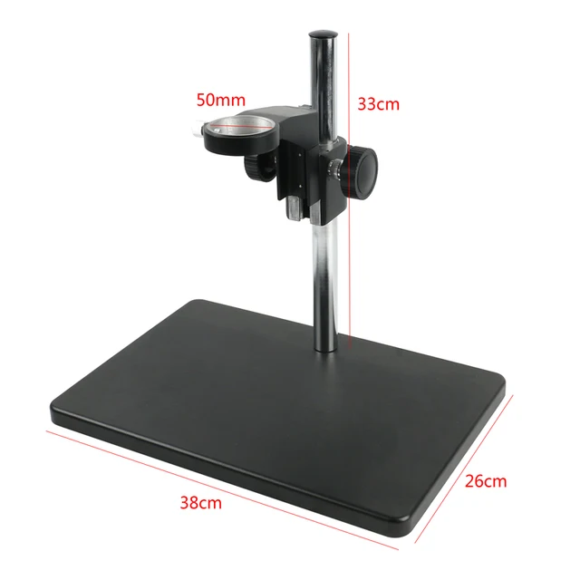 CCD Industrial Camera Holder 41mm Adjsutable Upper and Down Regulation Digital Industry Lab Microscope Lens Table Stand Dual Ring Fixed Holder 