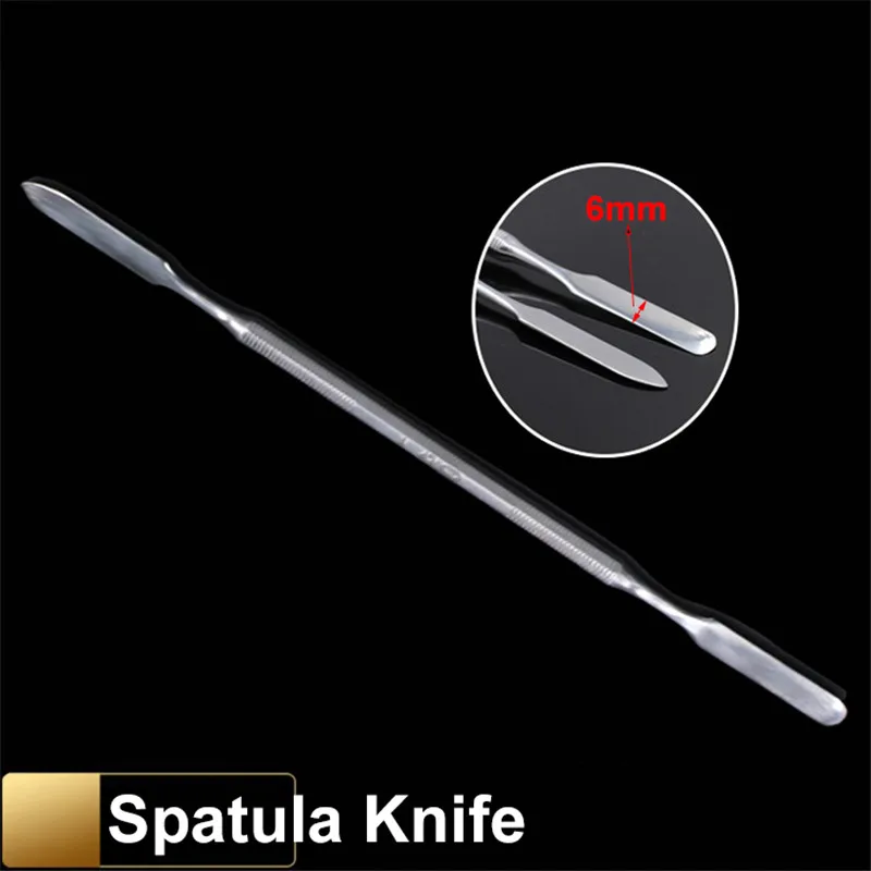 1pcs Dental Stainless Steel Double Ended Spatula Mixing Knife Wax Carver Composite Resin Filling Tool Instrument Wax Scoop