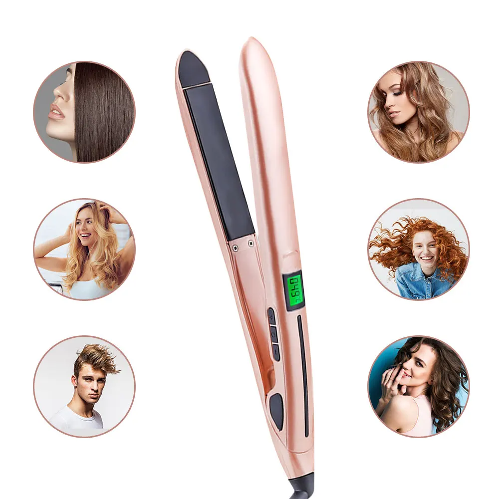Профессиональный Выпрямитель для волос, щипцы для завивки волос, утюжок с отрицательными ионами, выпрямляющий ионные щипцы для завивки волос, инструменты для укладки