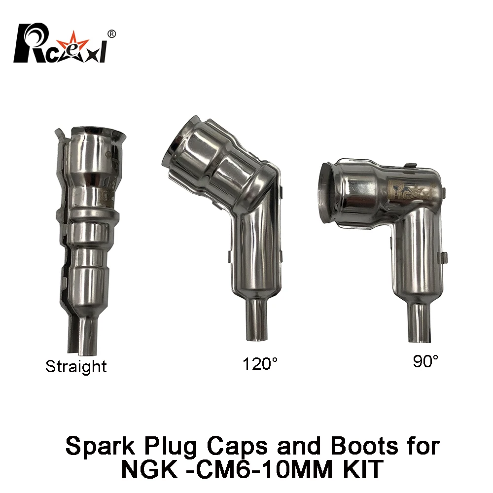 Tappi Per Candele Rcexl Cdi Dritti/90/ 120 Gradi E Stivali Per Motore Dle Ngk -Cm6-10Mm 9/16 "(14Mm) Accensione Esagonale