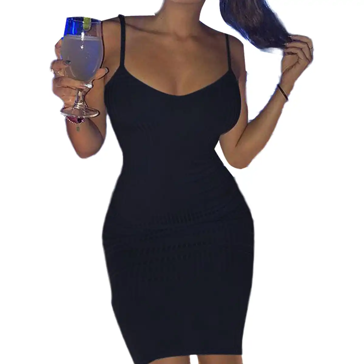 backless mini slip dress