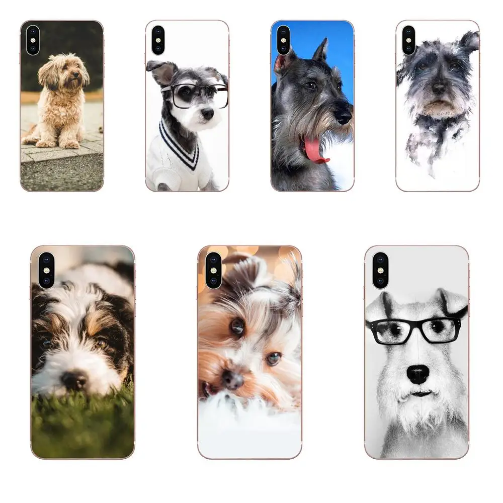 

Painted Phone Case Miniature Schnauzer Dog Art For Galaxy J1 J2 J3 J330 J4 J5 J6 J7 J730 J8 2015 2016 2017 2018 mini Pro
