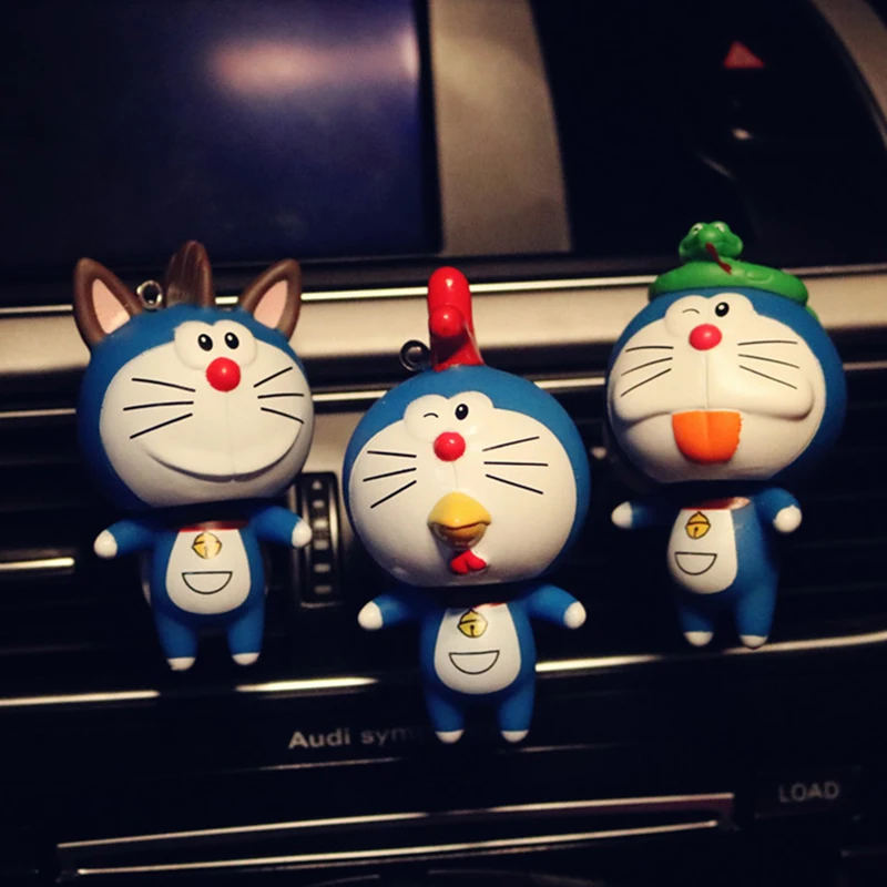 Автомобильный орнамент Doraemon, автомобильный освежитель воздуха с вентиляционным отверстием, ароматизатор, освежитель воздуха, авто украшение интерьера