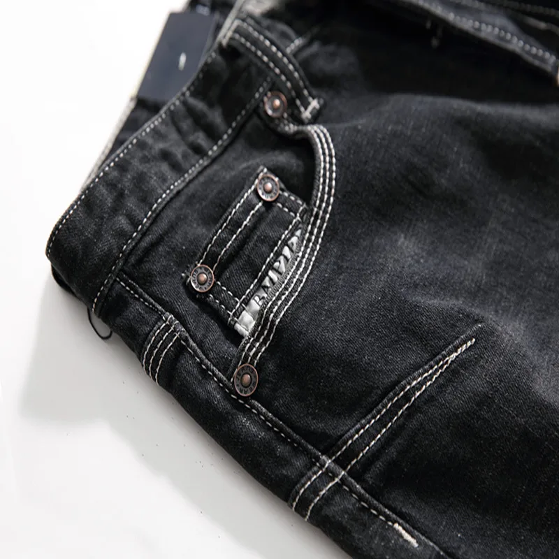 Blog 2019 Casual Jeans Men Slim Fit Pant Autumn Classic Jeans Male Denim Trousers Streetwear Fashion Skinny Straight Pants