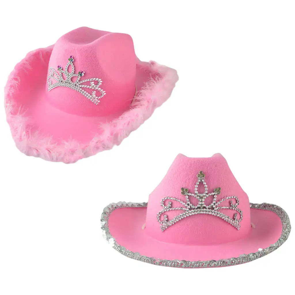 Pink Cowgirl Hat Princess Hat, with 