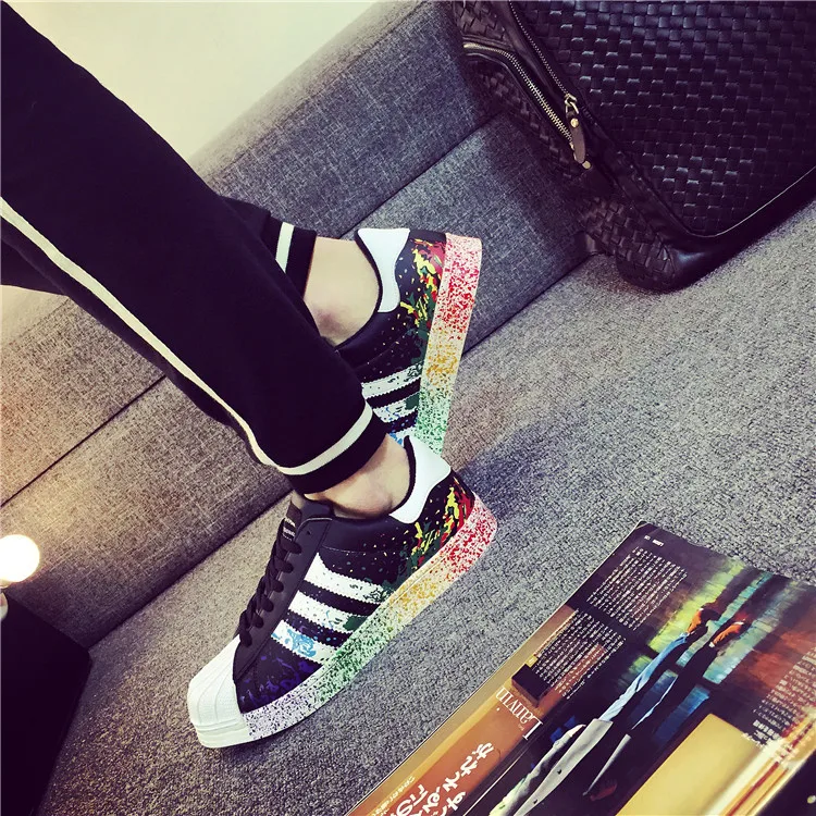 

2016 Spring Summer New Style Students Low-top Shoes White Shoes Shell Head Sport Sneakers Men Korean-style Casual Shoes