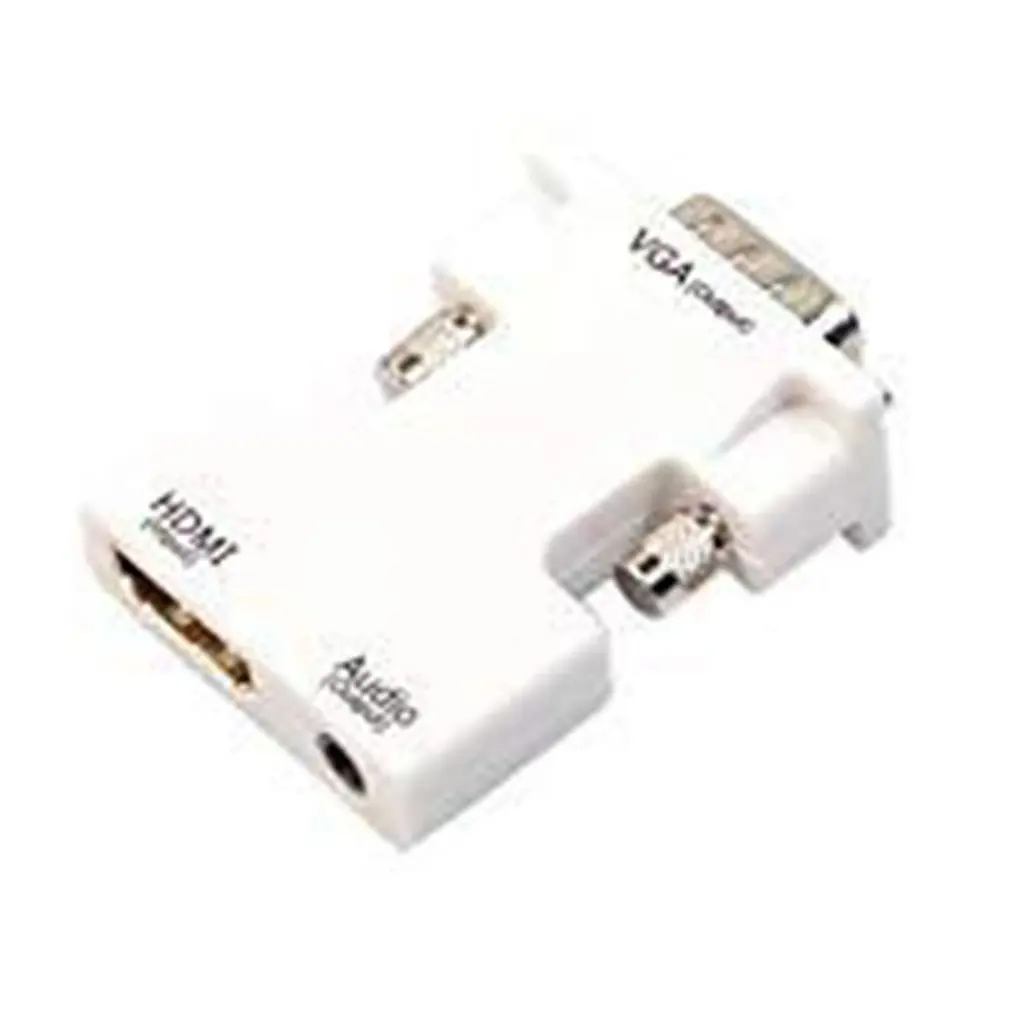 Портативный мини Hdmi в Vga с аудио питанием адаптер 1080P цифровые аналоговые и видео