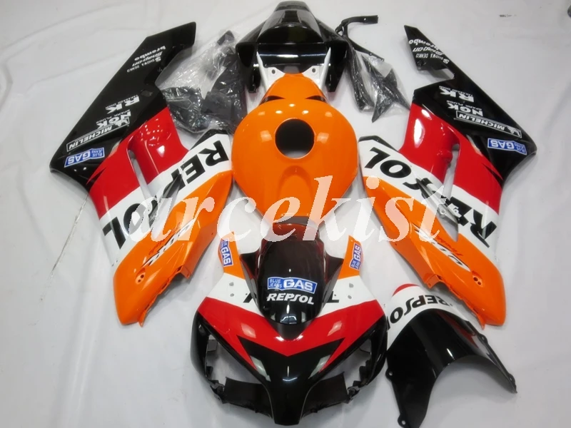 4 подарки литья под давлением ABS полный обтекатель комплект Подходит для Honda CBR1000RR cbr1000 04 05 2004 2005 набор тела красный оранжевый