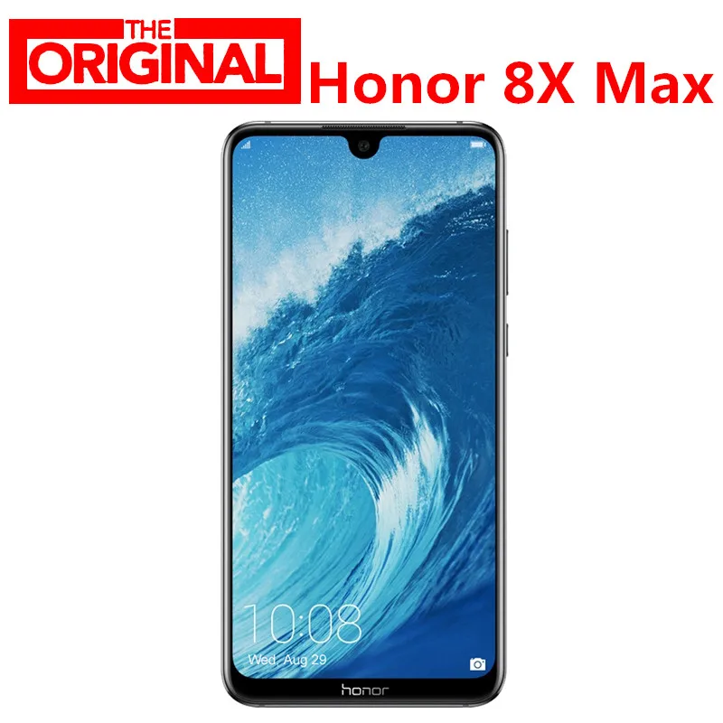 Stock! Honor 8X Max 7.12 inch Mobile Phone 4G LTE 7.12" FHD 2244X1080 6GB RAM 128GB ROM Octa Core Fingerprint ID 4900mAh