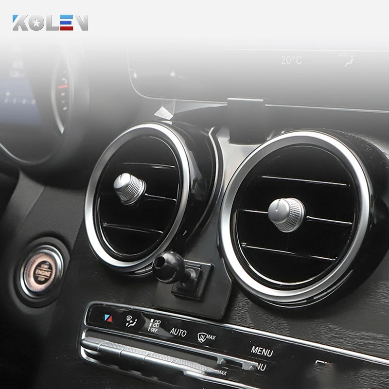 Car Mobile Phone Holder for Mercedes Benz C Class W205 C180 C250 C300 GLC X253 GPS Gravity Bracket Navigation Stand phone holder mobile phone holder