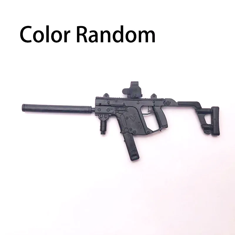 1:6 KRISS векторный пистолет-пулемет пластиковая Сборная модель-головоломка для 1/6 солдат военное оружие строительные блоки - Цвет: only KRISS