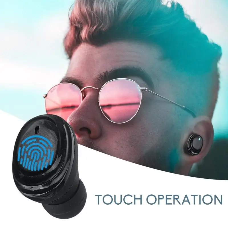 H01 TWS Wireless bluetooth 5.0 Earphone IPX7 Waterproof Sport Earbuds LED Display Smart Touch Headset with 2000mAh Power Bank