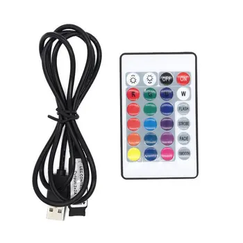 

Dc 5v Mini Ir 24 Key Rgb Remote Control For Rgb Led Strip Usb 5v 24 Button Remote With Usb Cable Set