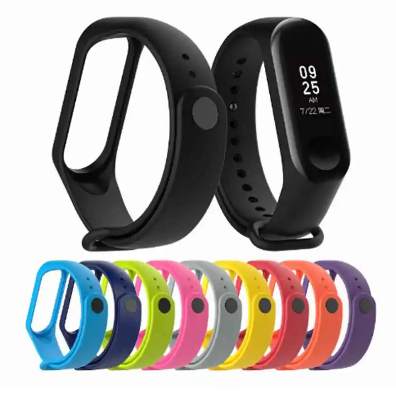 Ремешок для часов Mi Band 3 4 силиконовый сменный ремешок Xiaomi miband 3/4 | Электроника