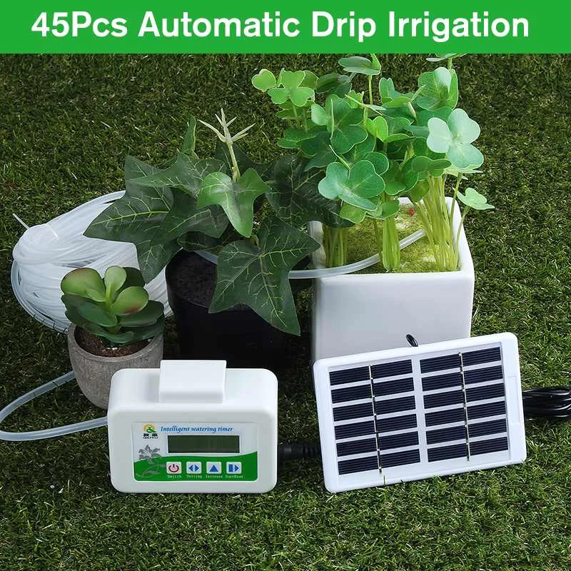 Solar Automatic Plant Watering System Electronic Watering Timer Garden