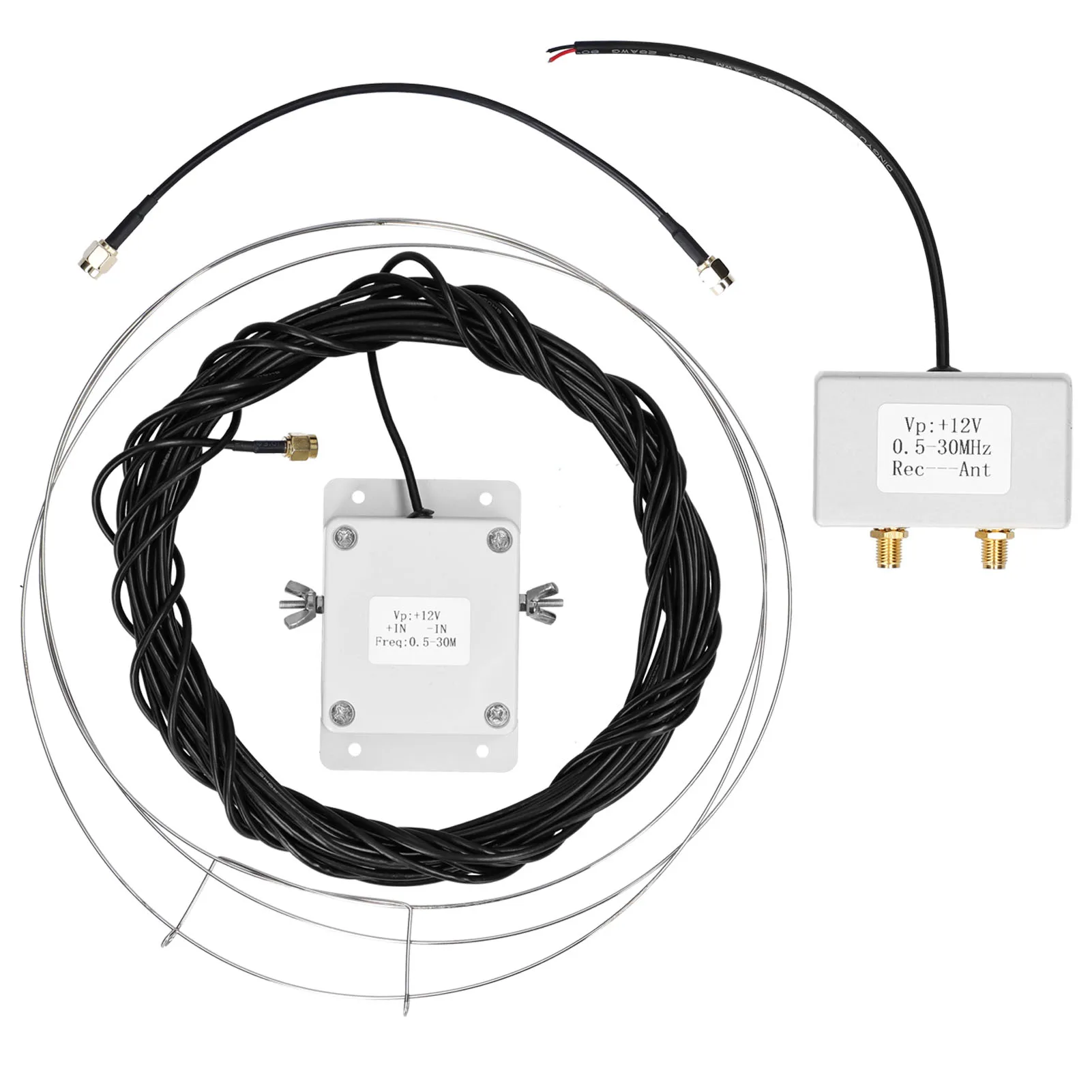 MLA-30+ (plus) Loop Antenna Active Receive Antennas Low Noise Medium Short Waves with 0.5-30 MHz Frequency |