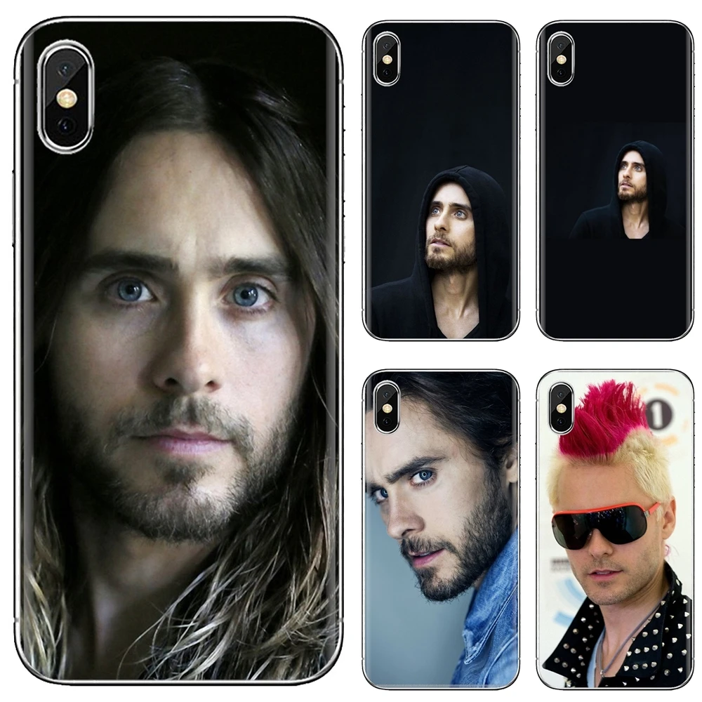 Silicone Housing For iPhone 11 Pro 4 4S 5 5S SE 5C 6 6S 7 8 X 10 XR XS Plus Max iPod Touch Jared Leto American rock singer | Мобильные