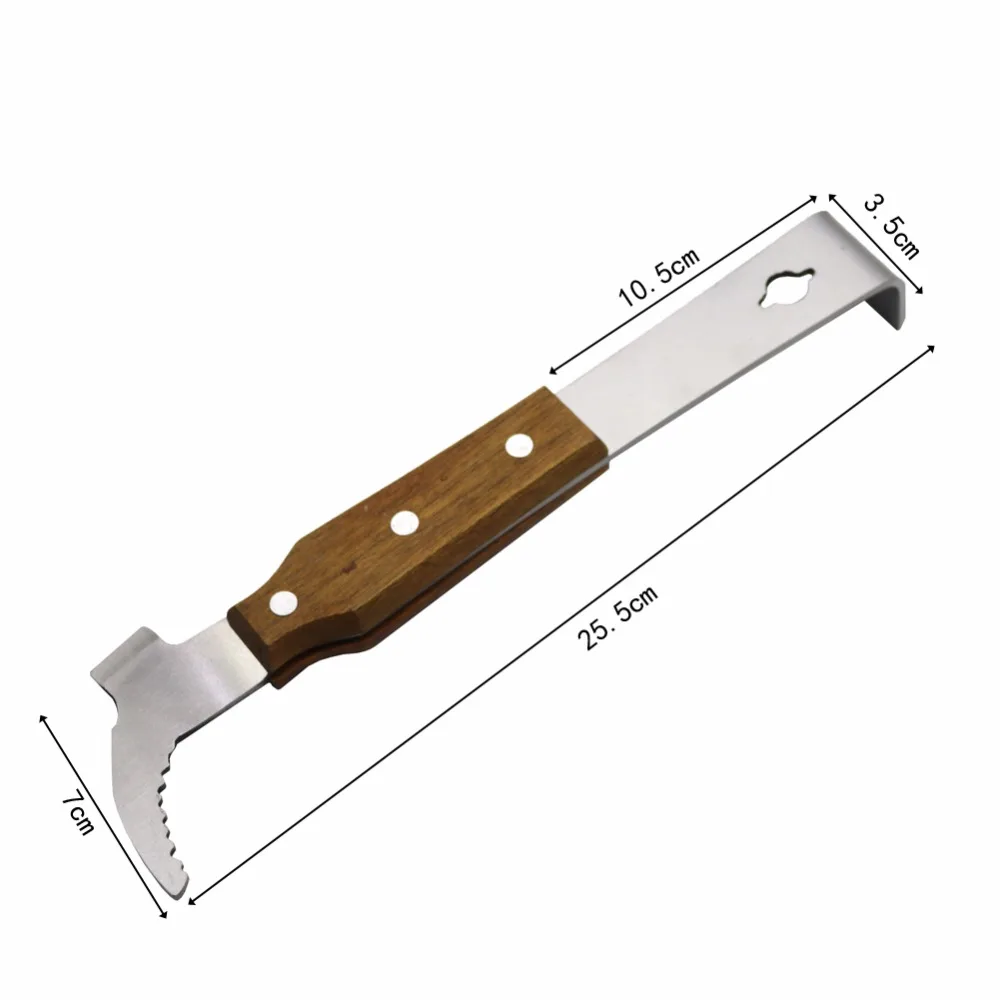 madeira, equipamento de apicultura multifuncional para apicultura, raspador, apicultura, 1 peça