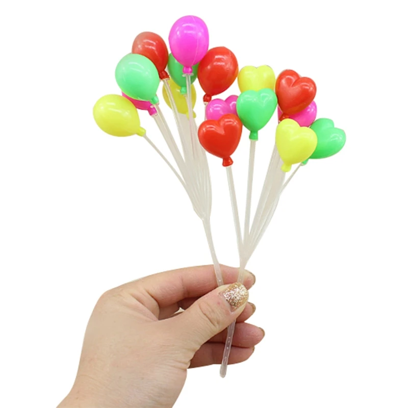 New-20Pcs милые мини Ландшафтные шары садовые украшения торта рождественский подарок миниатюры мини домашний симулятор Красочные воздушные шары