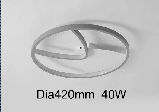 B Style Dia420mm Современная светодиодная люстра освещение для спальни Кабинета фойе серый+ белый цвет 90-260 В люстры светильники поверхностного монтажа - Цвет абажура: B Style Dia420mm
