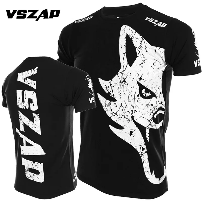 VSZAP Трикотажные изделия для MMA classic mma футболка rashguard Муай Тай Боевая гигантская