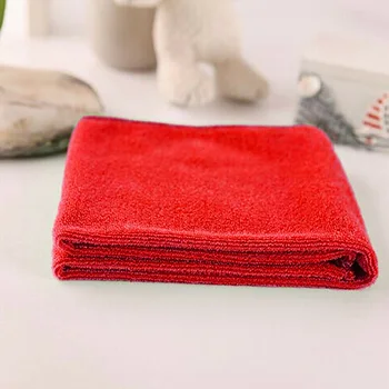 

10PCS MICROFIBER KITCHEN BATHROOM TOWELS AUTO CAR CLEANING CLOTHSET RED 30*30C