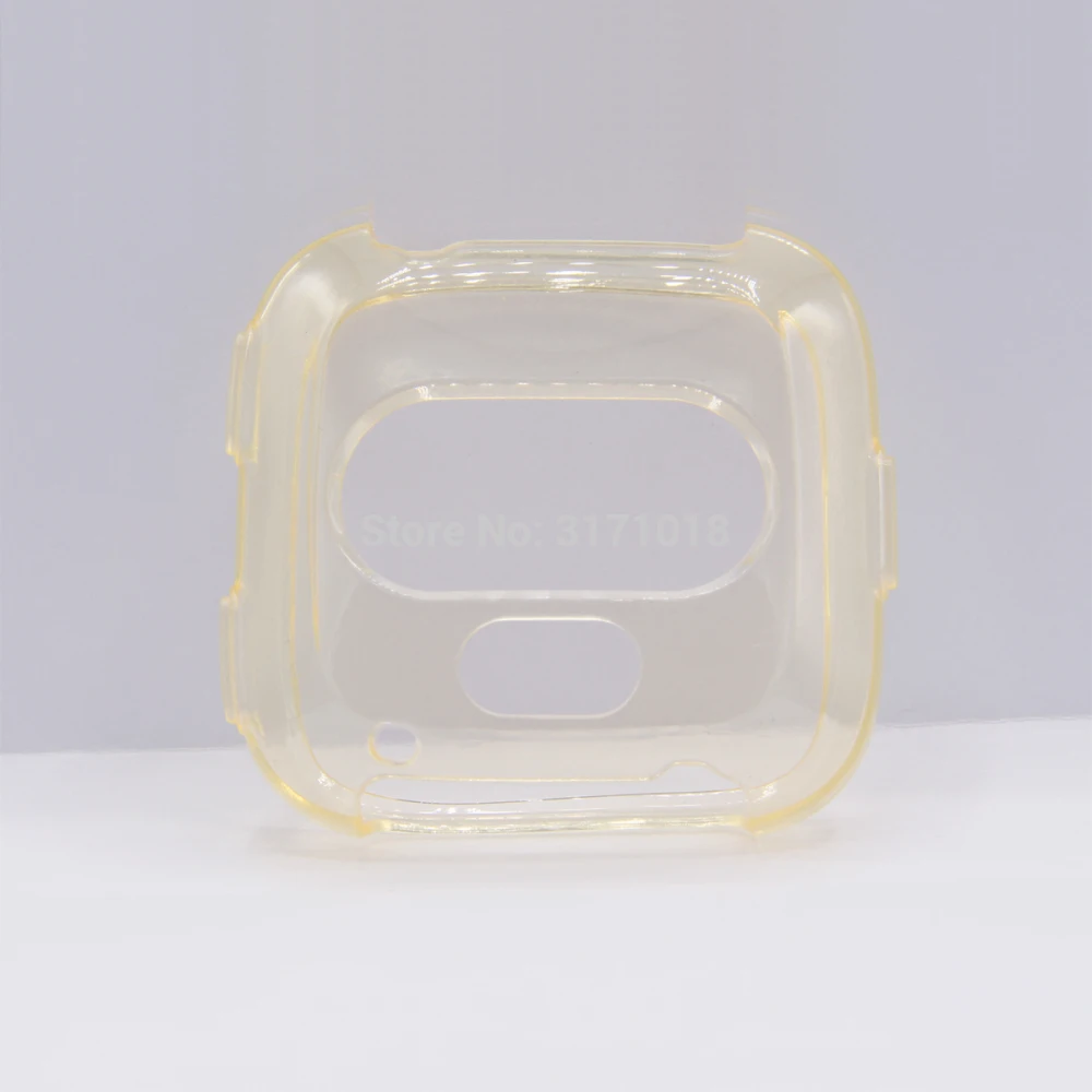 Мягкий силиконовый чехол из ТПУ, защитный чехол для Fitbit Versa, аксессуары для умных часов, защитный чехол s - Цвет: Yellow