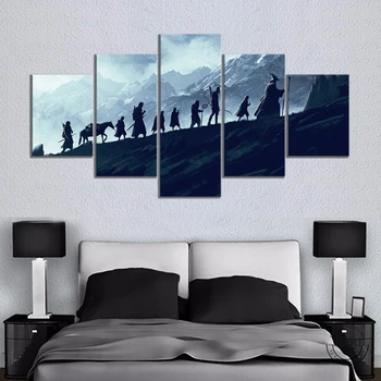 

The Lord of The Rings Science Fiction Movie Poster Decorative Paintings Artwork HD Wall Picture for Living Room Decor