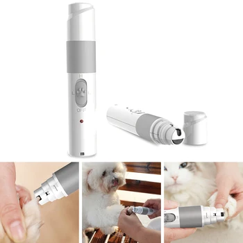 

Pet Nail Grinder - Superior Electric Paw Trimmer Clipper with Diamond Bit Wheel Rechargeable & Portable Gentle Painless Paws