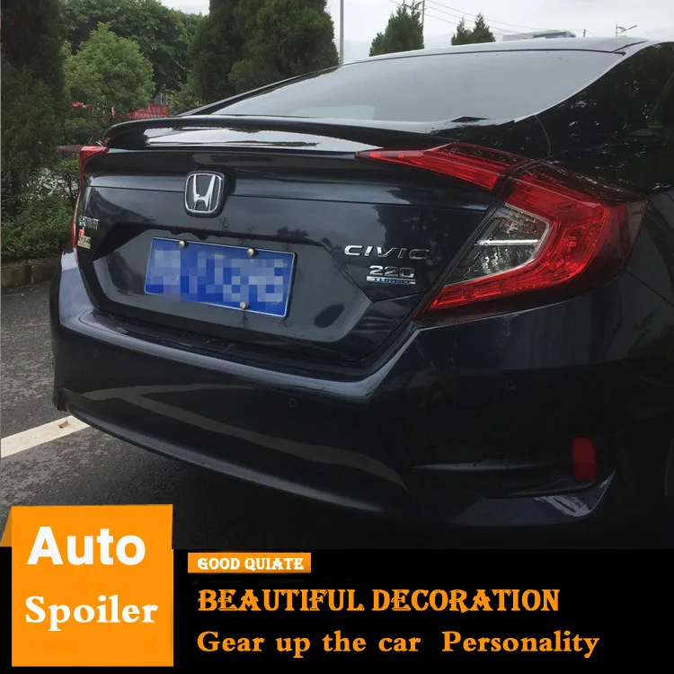 Спойлер для Honda Civic 2016 2017 2018 2019 высокое качество абс материал заднее крыло
