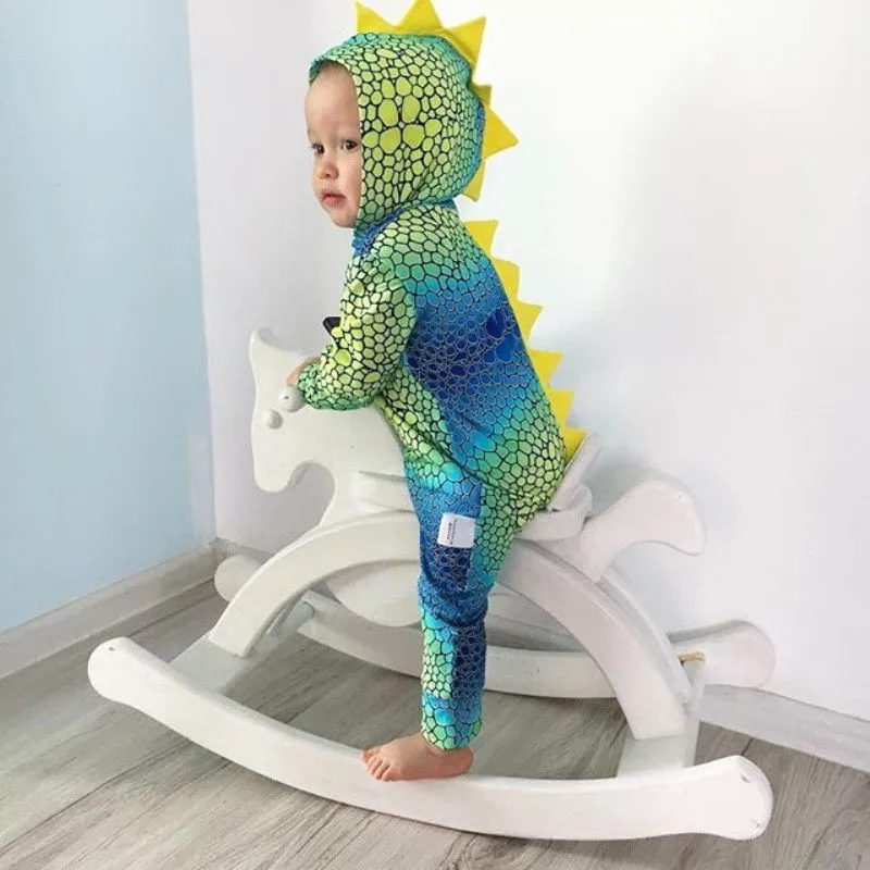 

Baby Clothes 3D cartoon Dinosaur romper Newborn Bebes Jumpsuit Long Sleeve Boy Clothes Fall Infant Hoodie Romper onesie D30