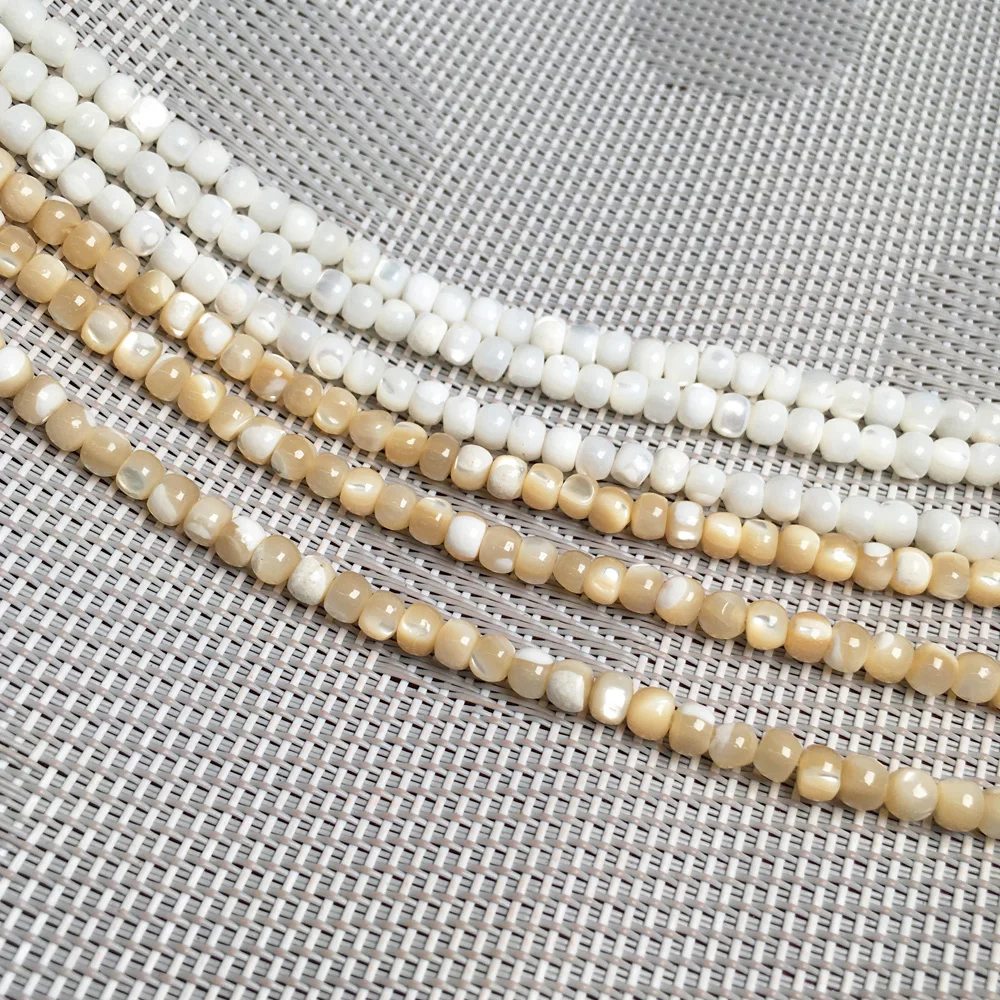 Shell beads Natural Shell Beading Round Mother of Pearl Loose Beads for Jewelry Making
