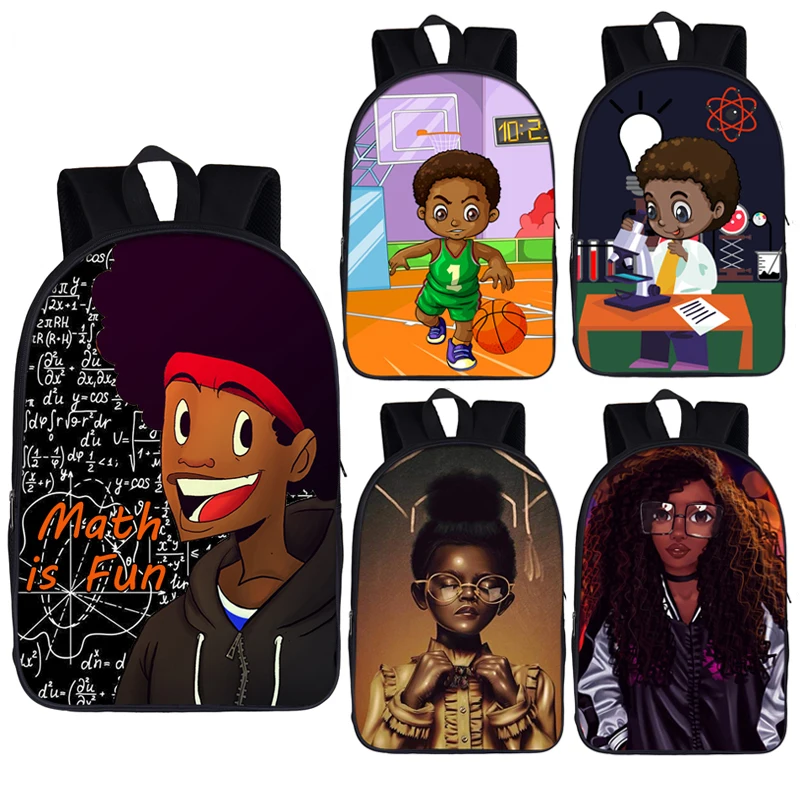 Афро-Коричневый рюкзак для мальчиков и девочек с принтом для подростков, девочек и мальчиков, Африка, детские школьные сумки для учеников, рюкзак, детский школьный рюкзак