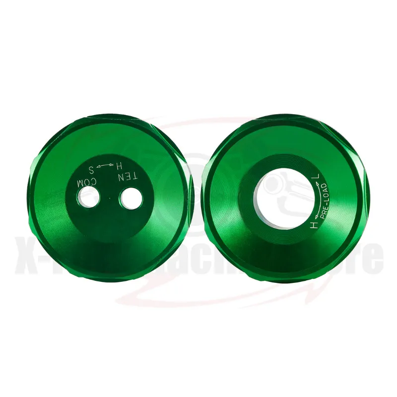 Передние колпачки вилок для Kawasaki ZX6R 2013-2020 2014 2015 2016 2017 2018 зеленые шестигранные