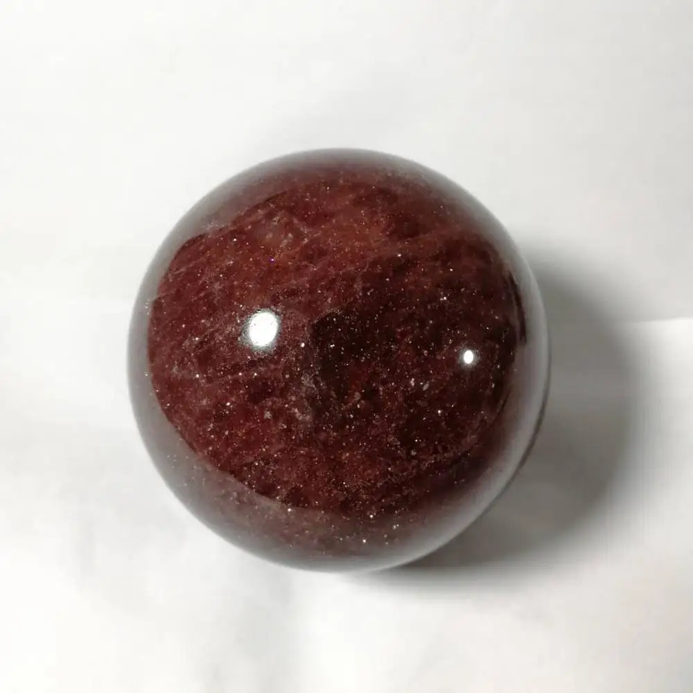 100% натуральные красные клубники кварцевые шарики фотосфера для медитации