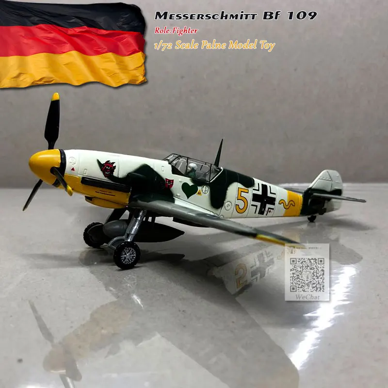 WLTK 1/72 масштаб военная модель игрушки немецкий боец литой металлический самолет